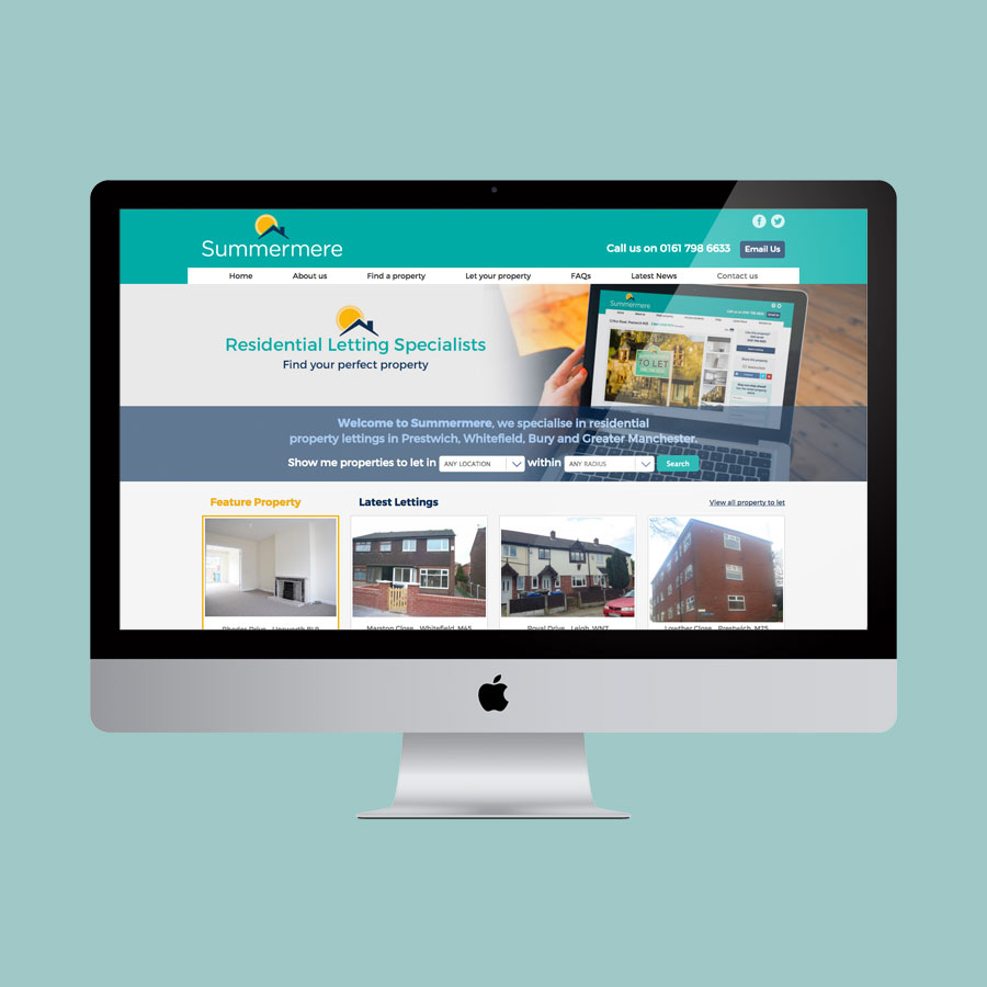 Responsive CMS website Summermere